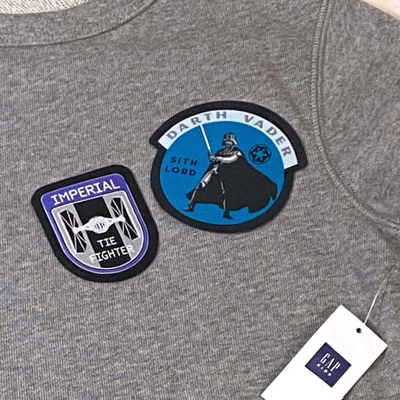 NWT Gap Kids Disney/Star Wars Gray Sweatshirt - Picture 5 of 9